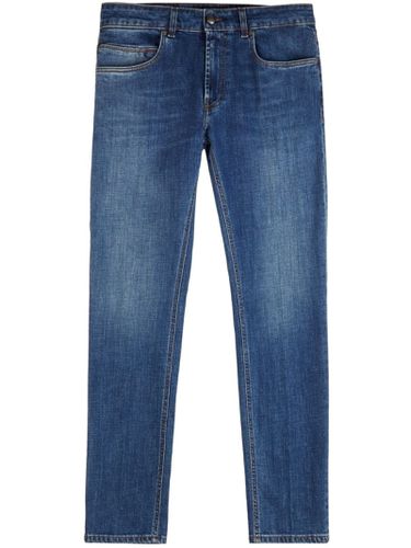 Jeans Slim In Cotone Elasticizzato Blu - Fay - Modalova