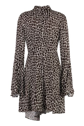 MSGM Printed Crepe Dress - MSGM - Modalova