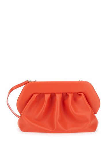 Orange Clutch Bag With Magnetic Closure In Eco Leather Woman - THEMOIRè - Modalova