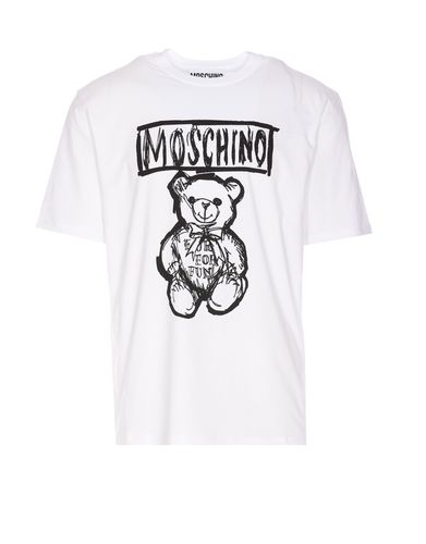 Moschino Drawn Teddy Bear T-shirt - Moschino - Modalova