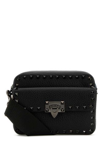 Black Leather Rockstud Crossbody Bag - Valentino Garavani - Modalova