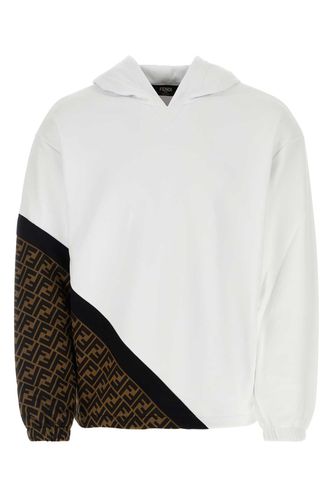 Fendi White Jersey Sweatshirt - Fendi - Modalova