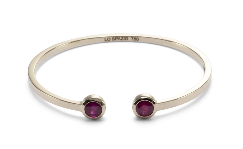 Lo Spazio Burmese Ruby Bangle - Lo Spazio Jewelry - Modalova