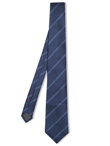 Dark /navy Regimental Tie - Brunello Cucinelli - Modalova