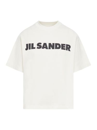 Cotton T-shirt With Contrasting Logo - Jil Sander - Modalova