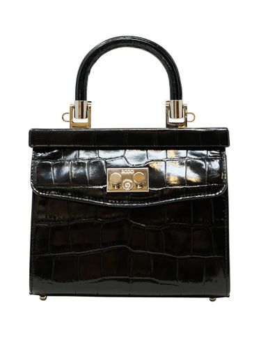 Black Croco Leather Paris Handbag - Rodo - Modalova