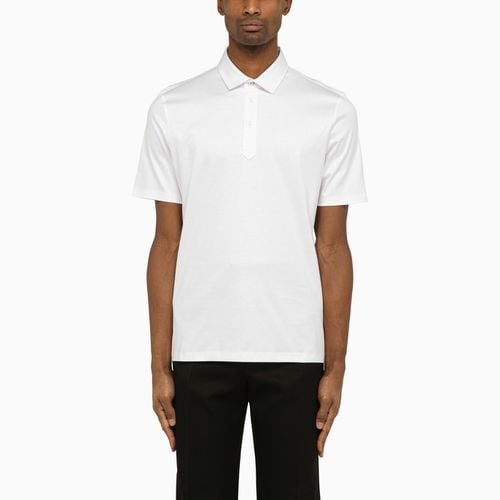 White Short-sleeved Polo Shirt - Brunello Cucinelli - Modalova