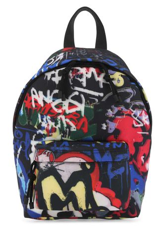 Printed Nylon Mini Grafiti Backpack - VETEMENTS - Modalova