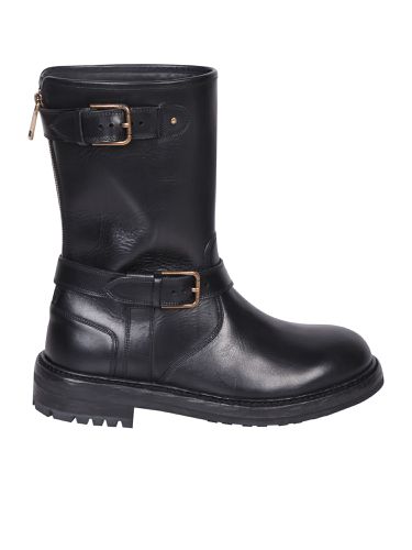 Dolce & Gabbana Biker Black Boots - Dolce & Gabbana - Modalova