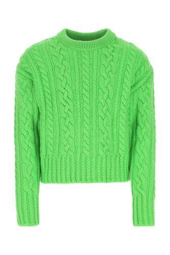 Green Wool Sweater - Ami Alexandre Mattiussi - Modalova