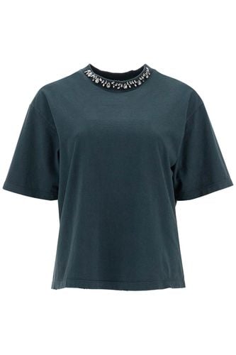 Golden Goose Tshirt Crystal Collar - Golden Goose - Modalova