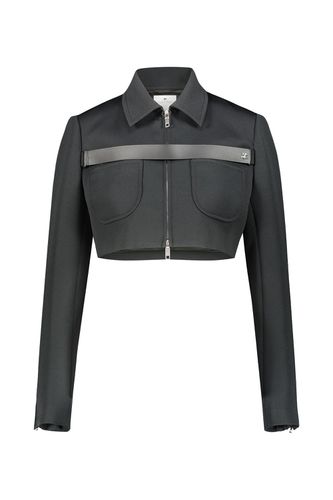 Cropped Jacket With Strap - Courrèges - Modalova