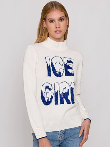 Half Turtleneck Sweater Ice Girl Lurex Graphic - MC2 Saint Barth - Modalova