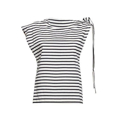 Bow-detailed Striped Sleeveless Top - MSGM - Modalova