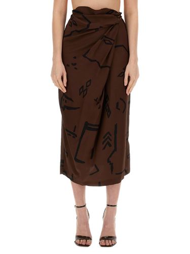 Alysi Native Print Skirt - Alysi - Modalova