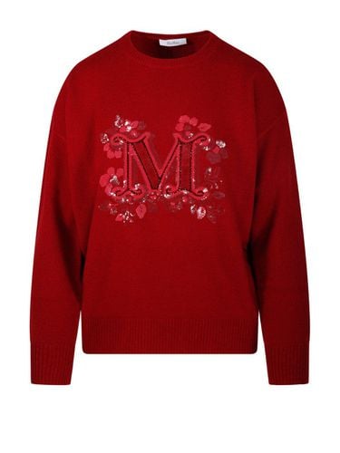 Logo Embellished Crewneck Jumper - Max Mara - Modalova