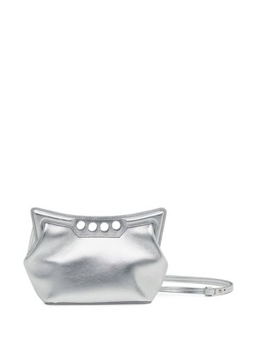 Peak Mini Silver Handbag In Leather Woman - Alexander McQueen - Modalova