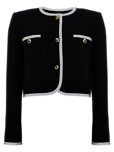 Moschino Crepe Short Jacket - Moschino - Modalova