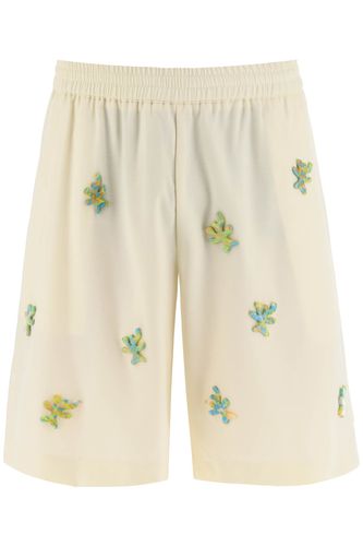 Bonsai Applique Wool Shorts - Bonsai - Modalova