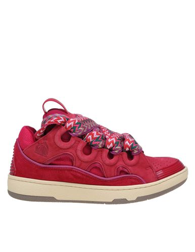 Curb Sneakers In Suede And Color Fabric - Lanvin - Modalova