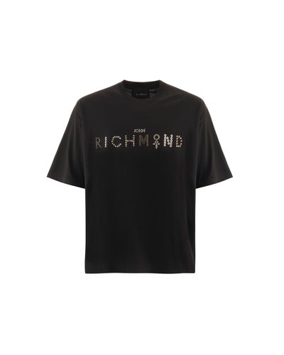 T-shirt With Hot-embossed Print - John Richmond - Modalova