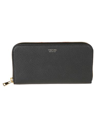 Grained Leather Zip-around Wallet - Tom Ford - Modalova