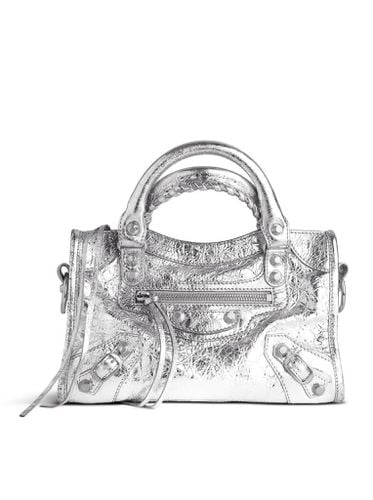 Le City Mini Women`s Silver Bag - Balenciaga - Modalova