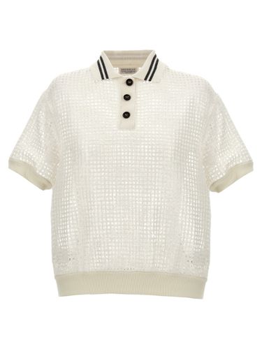 Sequin Knitted Polo Shirt - Brunello Cucinelli - Modalova