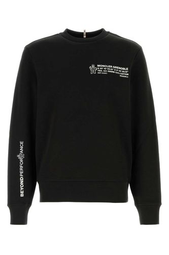 Black Cotton Blend Sweatshirt - Moncler Grenoble - Modalova