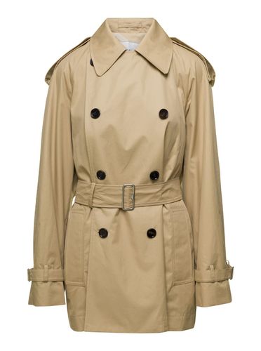 Waterproof Trench Coat In Cotton Woman - Burberry - Modalova