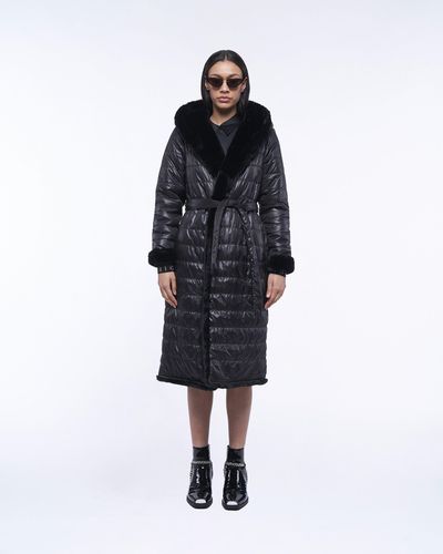 Long Reversible Down Jacket With Fur - John Richmond - Modalova