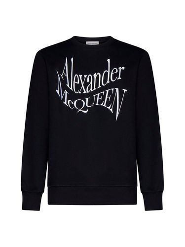 Warped Logo Sweatshirt - Alexander McQueen - Modalova