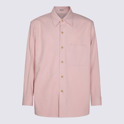 Auralee Pink Wool Shirt - Auralee - Modalova