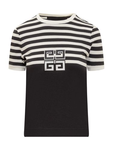 Givenchy 4g Cotton Striped T-shirt - Givenchy - Modalova