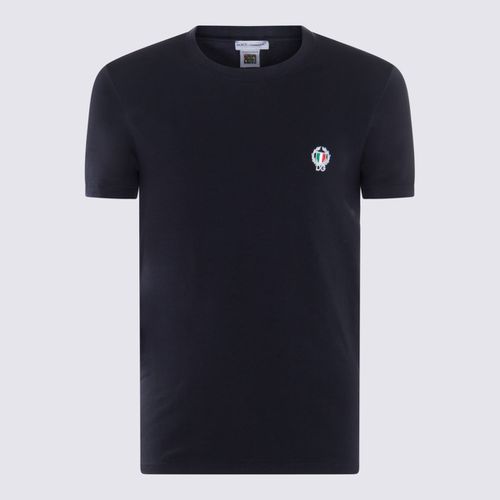 Navy Cotton Blend T-shirt - Dolce & Gabbana - Modalova