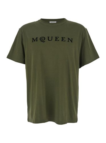 Alexander McQueen Flock Logo Prant - Alexander McQueen - Modalova