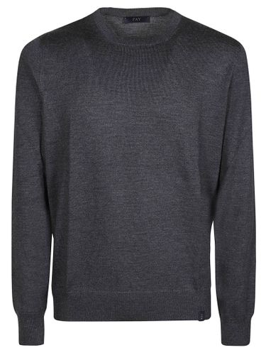 Fay Round Neck Sweater - Fay - Modalova