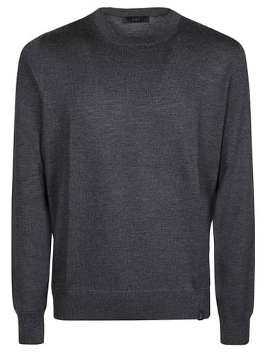 Fay Round Neck Sweater - Fay - Modalova