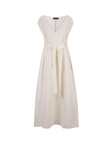 Viscose And Linen Dress - Fabiana Filippi - Modalova