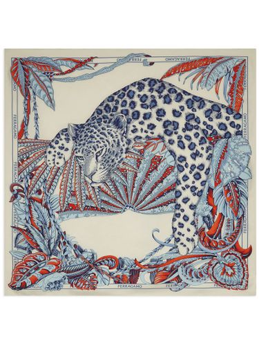 Animalier Print Silk Scarf - Ferragamo - Modalova