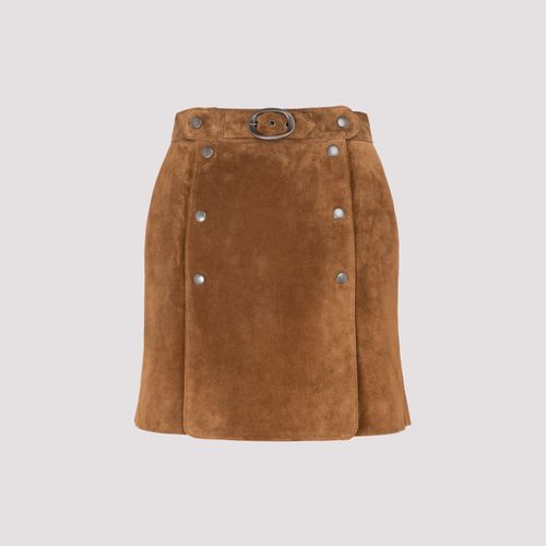 Studded High Waisted Skirt - Saint Laurent - Modalova