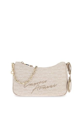 Shoulder Bag With Embroidered Logo - Emporio Armani - Modalova