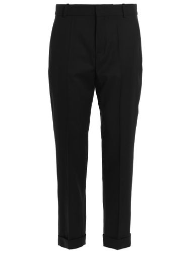 Balmain Pants In Black Wool - Balmain - Modalova