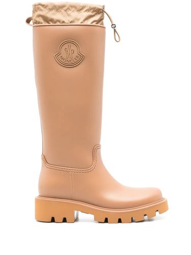 Moncler Brown Kickstream Rain Boots - Moncler - Modalova