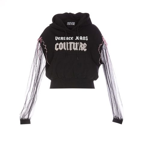 Logo Goth Patch Hoodie - Versace Jeans Couture - Modalova