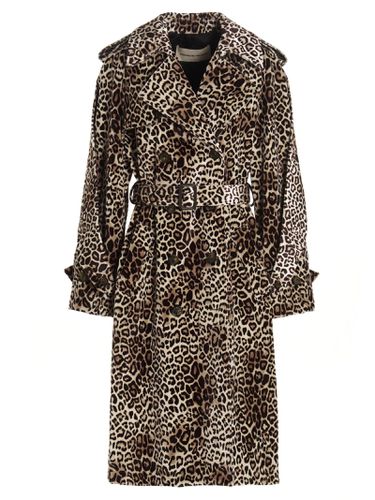 Leopard Velvet Trench Coat - Alexandre Vauthier - Modalova