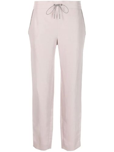 Powder Pink Linen Blend Trousers - Fabiana Filippi - Modalova