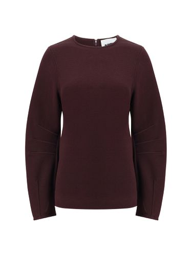 Shiny Double Face Textured Sweater - Jil Sander - Modalova