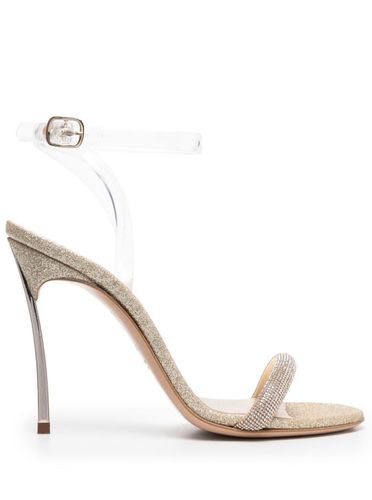 Gold-tone Glitteres Sandals With Stiletto Heel In Leather Woman - Casadei - Modalova