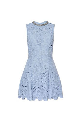 Self Portrait Lace Dress With Shimmering Crystals - self-portrait - Modalova